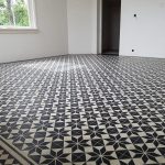 cementtegels woonkamer zwart ster