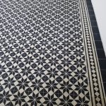 portugese cementtegel zwart wit 20x20 cm