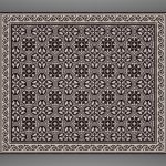Cementtegels Flowerz zero BW of VN Negra 12