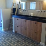 Portugese cementtegels blauw badkamer