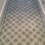 Portugese cementtegels in hal blauw