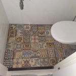 patchwork antieke patroontegels toilet