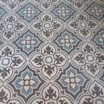 Portugese cementtegels FWRZ 4 Blue 20x20 totaal