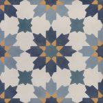 Portugese cementtegels met Moors motief